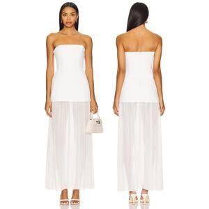 Amanda Uprichard Linda Maxi Dress Strapless Formal Evening Party Bridal XS